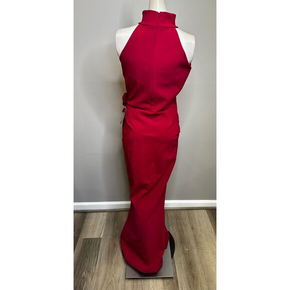 NWT CHIARA BONI LA PETITE ROBE Gudrum Halter Ruffle Gown Size 44(US8) $995 - Picture 7 of 11